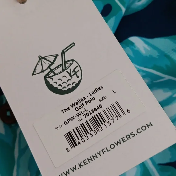 GOLF POLO.. KENNY FLOWERS.LARGE - Picture 6 of 9